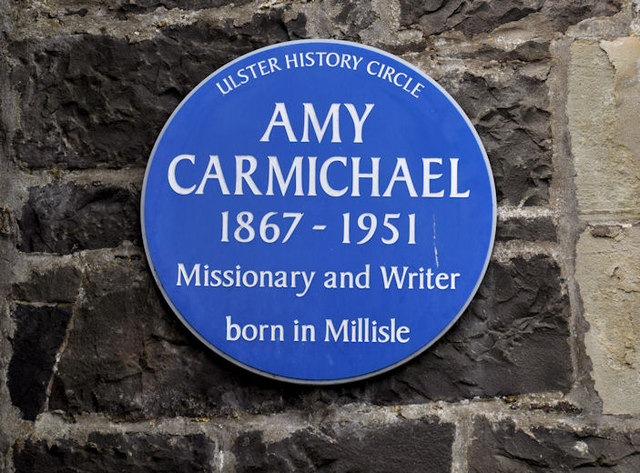 Amy Carmichael plaque, Millisle