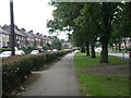 Cycle path beside the A6123