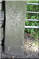 Benchmark on gatepost on east side of Skipton Road