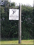 TM4877 : Old Hall Farm Reydon sign by Geographer