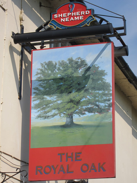 The Royal Oak sign