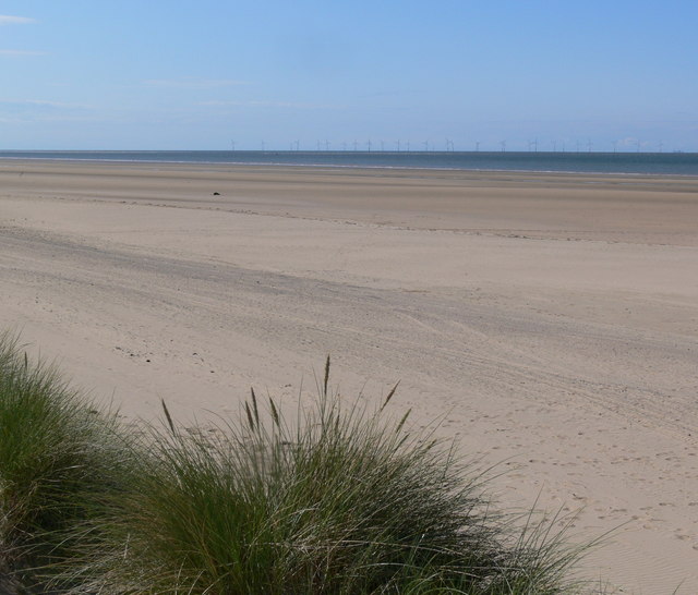 Talacre Beach at low tide