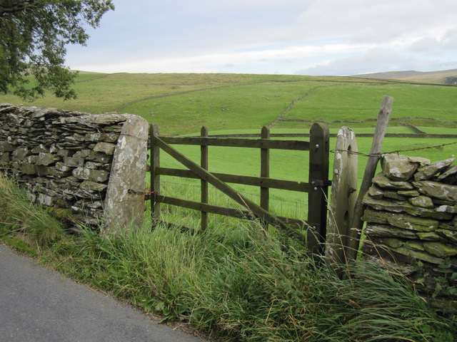 Gateway to Tongue Pasture, and a bench mark