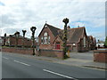 Bus stop outside Woolston Community Centre