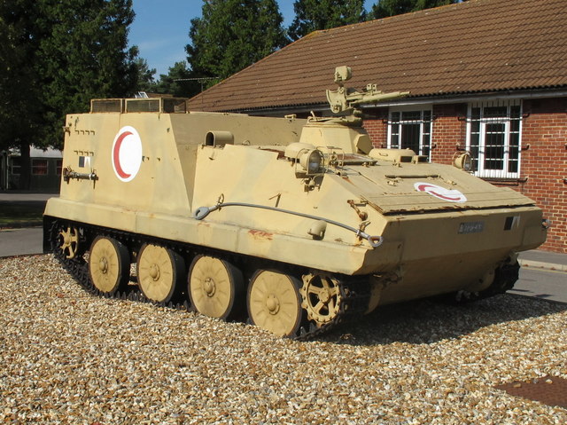 Iraqui armoured ambulance with Red Crescent, Army Medical Services Museum