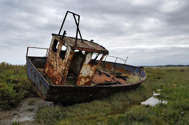 'WH272' washed up, Cley Channel