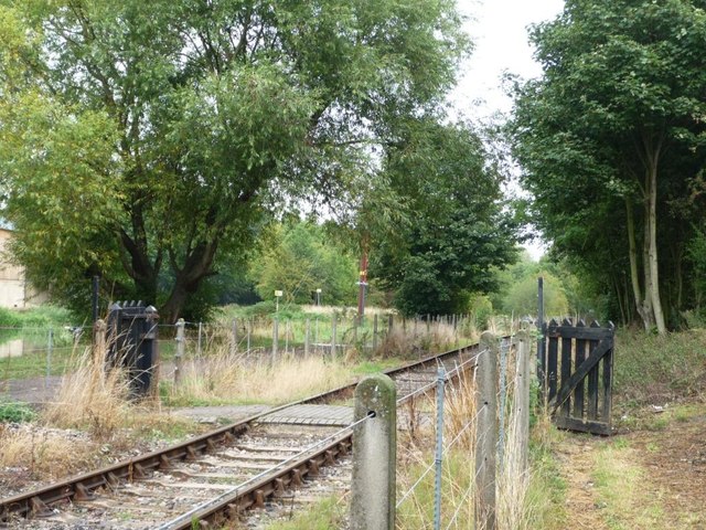 Footpath across the railway line