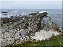 HY2428 : Birsay: rocks on the north-facing coast by Chris Downer
