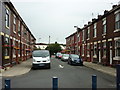 Thornfield Street, a street of hanging baskets