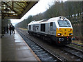 SD9926 : An unusual sight at Hebden Bridge station by Phil Champion