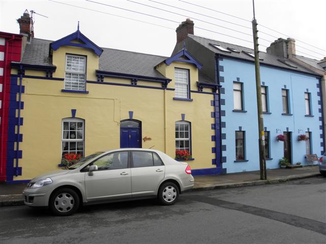 Colourful buildings, Moville