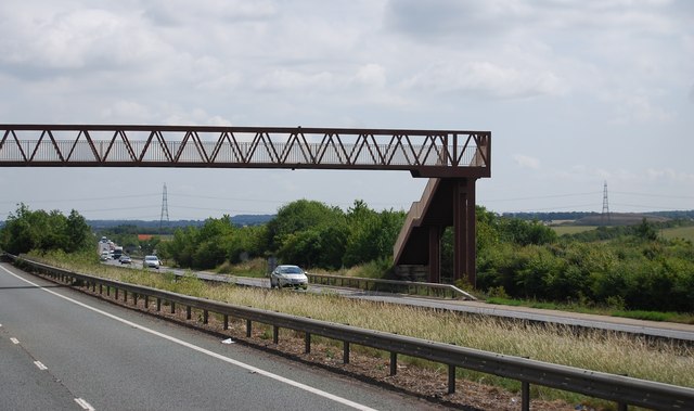 Footbridge over the A11