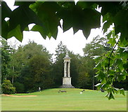 SP6736 : Stowe Park, the Queen Caroline monument by Graham Horn