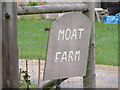 TM2256 : Moat Farm sign by Geographer