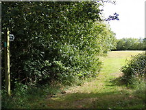 TM2154 : Footpath to the B1078 by Geographer