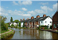 A canalside terrace at Rode Heath, Cheshire