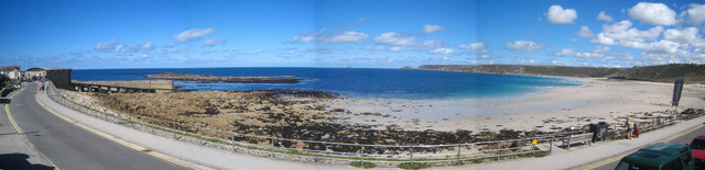 A panorama of Whitesand Bay