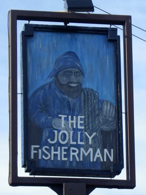 Sign for the Jolly Fisherman