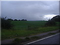 Storm clouds over the fields by Westerham Road