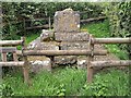 Remains of cross, Castle