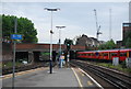 Train leaving Clapham Junction