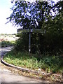 TM2258 : Roadsign at the Travellers Road junction by Geographer