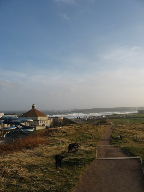 Beach Ballroom & Prom from the Broad Hill