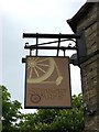 Spinners Arms (2) - sign, Hadfield Road, Hadfield