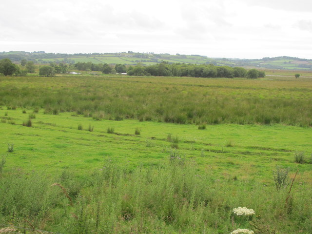 View from cycle track towards Cors Caron