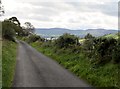 The Drumreagh Road with the Cooley Mountains in the background