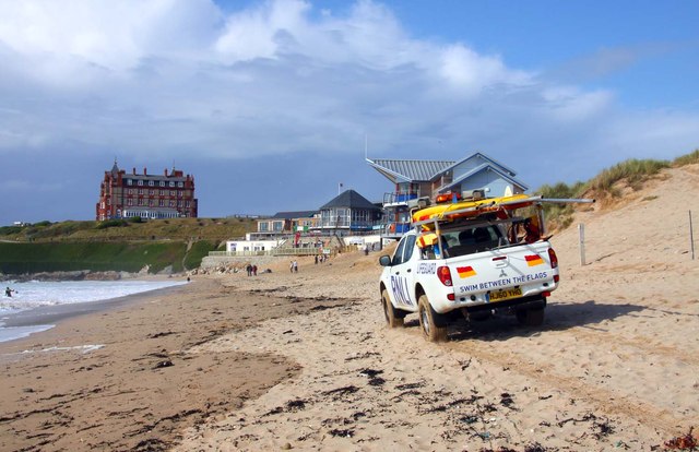 Lifeguards on Fistral Beach