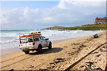 SW7962 : Lifeguards on Fistral Beach by Steve Daniels