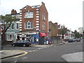 A corner shop at the junction of Bedlescombe Road and Tamworth Street in Fulham