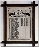 TG0829 : St Andrew, Thurning - Roll of Honour by John Salmon