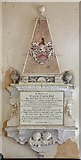 TG0829 : St Andrew, Thurning - Wall monument by John Salmon
