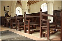 TG0829 : St Andrew, Thurning - Pews by John Salmon