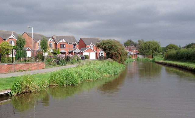 Trent and Mersey Canal at Little Stoke, Staffordshire