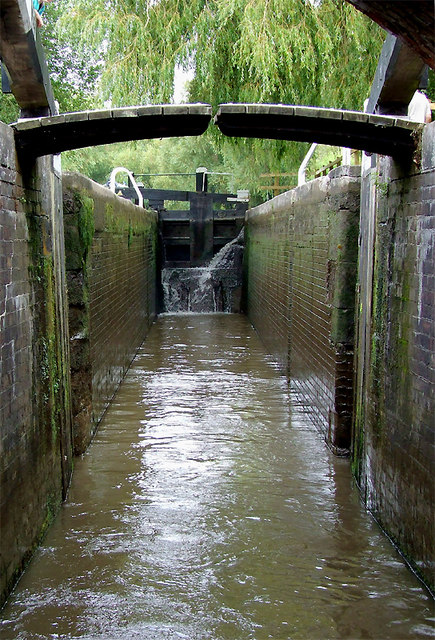 Hoo Mill Lock north of Great Haywood, Staffordshire