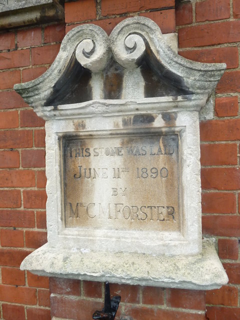 Foundation stone, Forster Hall