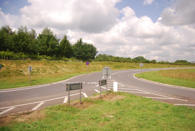 Slip road off the A11, Workhouse Common