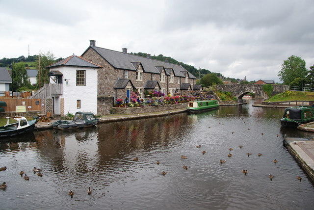 Canal basin at Brecon