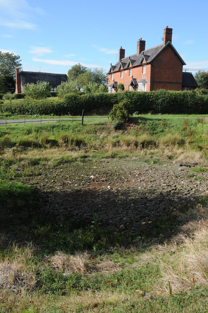 Dried up village pond, Forthampton