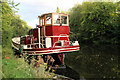 Boat Moored on River Medway, Allington Lock, Kent