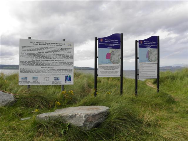 Information boards, Lisfannon Beach