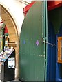 Sturdy doors in the Victorian Market, Inverness