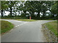 Postbox at the Tee junction of Highbridge Lane and Novington Lane