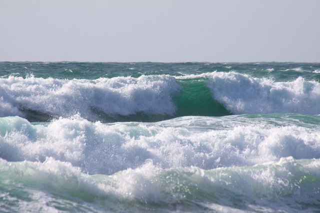 Waves off Fistral Beach © Steve Daniels :: Geograph Britain and Ireland