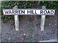 TM2648 : Warren Hill Road sign by Geographer