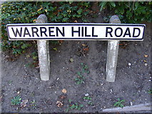 TM2648 : Warren Hill Road sign by Geographer