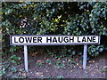 Lower Haugh Lane sign